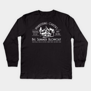 Wandering Oaken&#39;s Trading Post and Sauna Big Summer Blowout Kids Long Sleeve T-Shirt